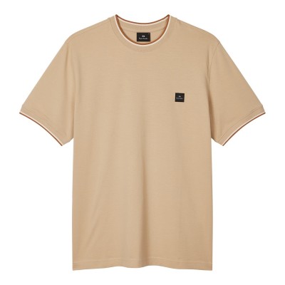 тениска,облекла,на,разпродажба,мъжки,тениски,ps,paul,smith,logo,patch,t,shirt,beige,61