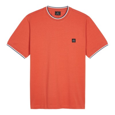 тениска,облекла,на,разпродажба,мъжки,тениски,ps,paul,smith,logo,patch,t,shirt,orange,19