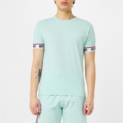 тениска,облекла,на,разпродажба,мъжки,тениски,moschino,logo,band,t,shirt,light,blue
