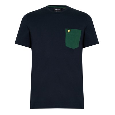 тениска,lyle,and,scott,contrast,pocket,t,shirt,dark,navy,green