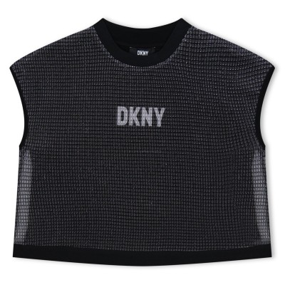 тениска,детски,3/4,панталони,dkny,kids',logo,regular,fit,t,shirt,light,grey,016