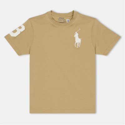 тениска,детски,3/4,панталони,polo,ralph,lauren,kids',large,logo,t,shirt,vint,khaki