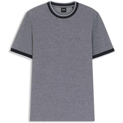 тениска,мъжки,тениски,boss,men,s,thompson,black,breathable,lightweight,cotton,short,sleeve,t,shirt,dark,blue,404