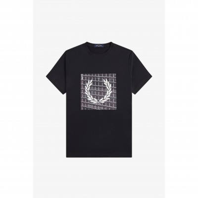 тениска,мъжки,тениски,fred,perry,men,s,graphic,cotton,short,sleeve,t,shirt,black,102