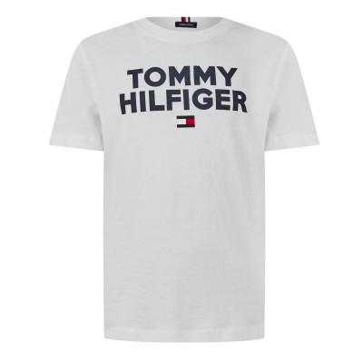 юношеска,тениска,tommy,hilfiger,junior,corp,logo,t,shirt,bright,white