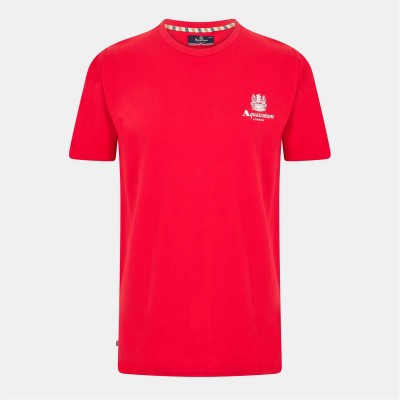 тениска,облекла,на,разпродажба,мъжки,тениски,aquascutum,logo,t,shirt,red,white