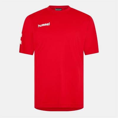 тениска,с,къс,ръкав,облекла,на,разпродажба,мъжки,тениски,hummel,core,poly,tee,sn99,true,red