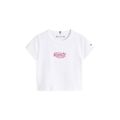 тениска,детски,3/4,панталони,tommy,hilfiger,kids',butterfly,t,shirt,white,ybr