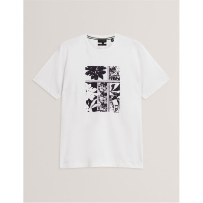 тениска,облекла,на,разпродажба,мъжки,тениски,ted,baker,ted,box,print,tshirt,sn54,white