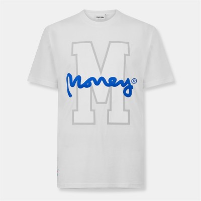 тениска,облекла,на,разпродажба,мъжки,тениски,money,big,m,regular,fit,t,shirt,white