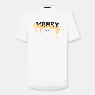 тениска,облекла,на,разпродажба,мъжки,тениски,money,defaced,tee,sn99,white