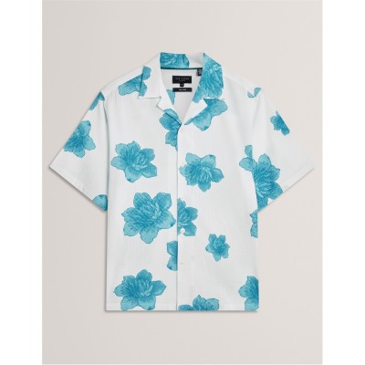 мъжки,тениски,ted,baker,ted,ss,s,sckr,floral,sn62,white