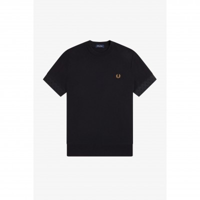 мъжки,тениски,fred,perry,fred,jaq,cuff,t,sn64,black,102