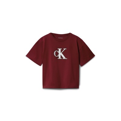 тениска,calvin,klein,jeans,kids,big,logo,regular,fit,t,shirt,raspberry,xu4