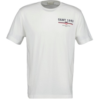 тениска,мъжки,тениски,gant,graphic,ss,t,shirt,eggshell,s,white,113