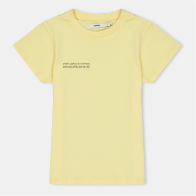 юношеска,тениска,детски,3/4,панталони,pangaia,365,cotton,t,shirt,juniors,seacell,yellow