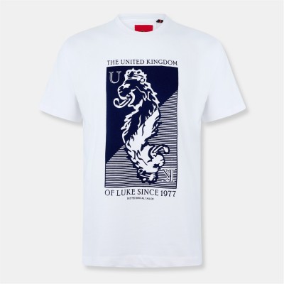 тениска,облекла,на,разпродажба,мъжки,тениски,luke,stamp,tee,sn99,white,navy