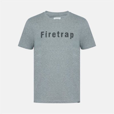 мъжка,тениска,мъжки,тениски,firetrap,large,logo,t,shirt,mens,grey,marl