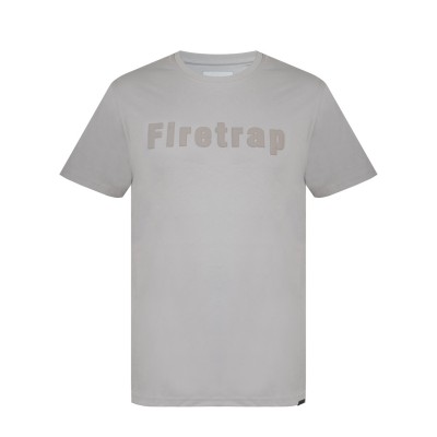 мъжка,тениска,мъжки,тениски,firetrap,large,logo,t,shirt,mens,white,stone