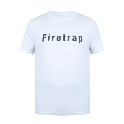 мъжка,тениска,мъжки,тениски,firetrap,large,logo,t,shirt,mens,white