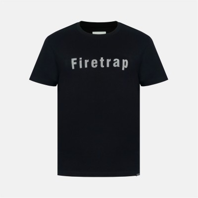 мъжка,тениска,мъжки,тениски,firetrap,large,logo,t,shirt,mens,black