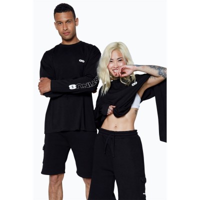 тениска,мъжки,горнища,размер+,hype,ls,boxy,tee,sn99,black