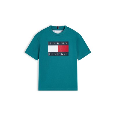 тениска,tommy,hilfiger,kids,t,shirt,teal,ct3