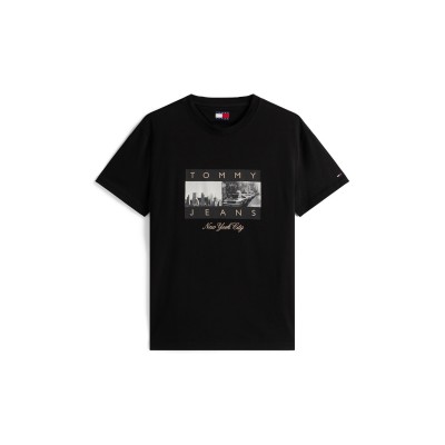тениска,мъжки,тениски,tommy,jeans,tj,photo,flag,tee,sn54,black