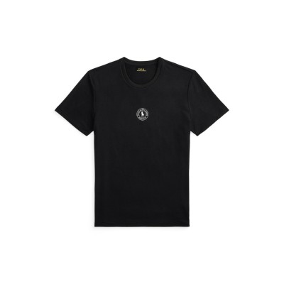 тениска,мъжки,тениски,polo,ralph,lauren,men's,puck,logo,t,shirt,polo,black