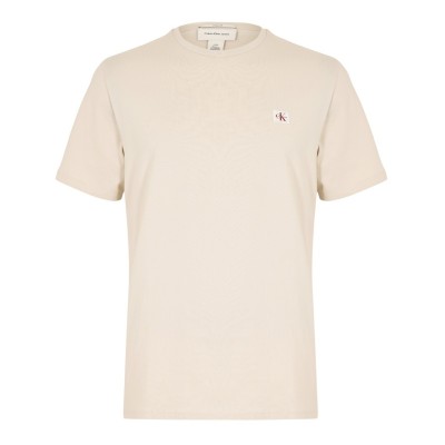 тениска,мъжки,тениски,calvin,klein,jeans,men's,ckj,woven,box,regular,fit,t,shirt,oatmeal