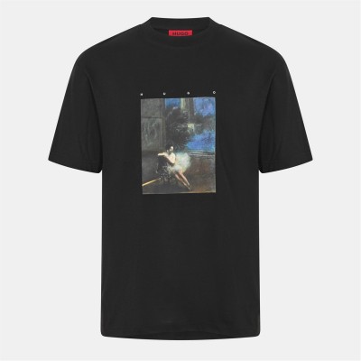 мъжки,тениски,hugo,hugo,dabolos,10266462,01,black,001