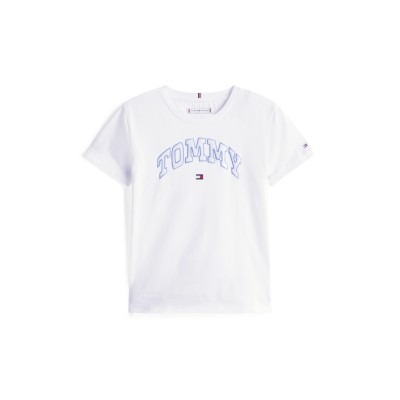 тениска,tommy,hilfiger,kids,varsity,breathable,t,shirt,white,ybr