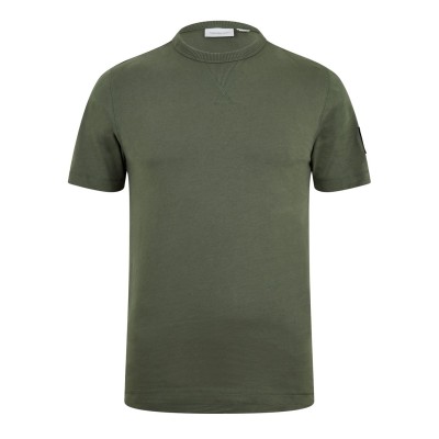 тениска,облекла,на,разпродажба,мъжки,тениски,calvin,klein,jeans,badge,t,shirt,olive,ldy