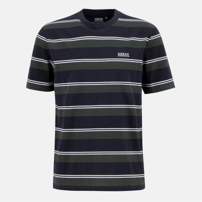 тениска,облекла,на,разпродажба,мъжки,тениски,barbour,international,bruce,striped,t,shirt,black