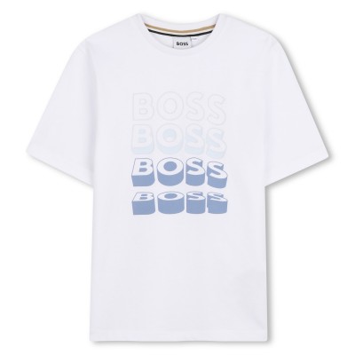 тениска,детски,3/4,панталони,boss,boss,ss,t,shirt,jn63,white