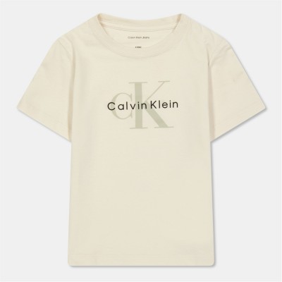 тениска,детски,3/4,панталони,calvin,klein,jeans,ckj,monogram,tee,jn61,whitecap,pgb