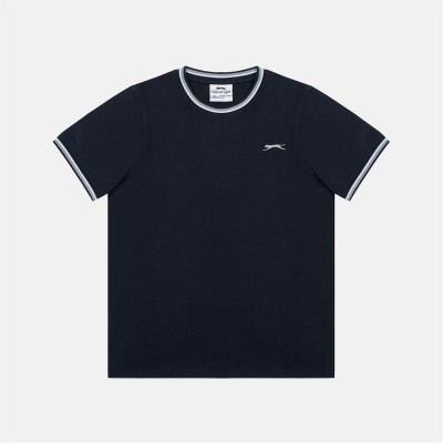 тениска,детски,тениски,детски,облекла,slazenger,tipped,t,shirt,jn61,navy