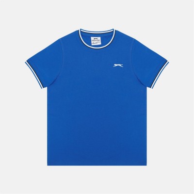 тениска,детски,тениски,детски,облекла,slazenger,tipped,t,shirt,jn61,royal,blue