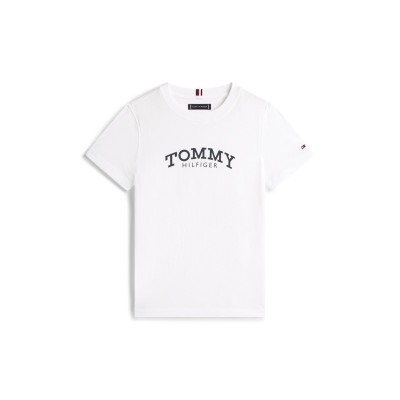 тениска,детски,облекла,tommy,hilfiger,tommy,print,t,shirt,jn61,white,ybr