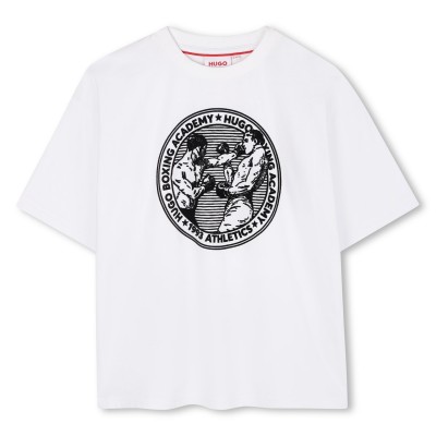 тениска,детски,облекла,hugo,hugo,boxing,tee,jn61,white