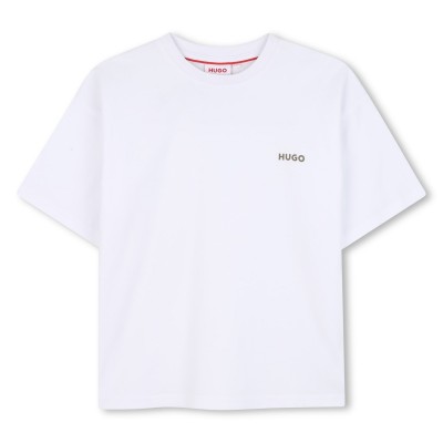 тениска,детски,облекла,hugo,hugo,small,logo,tee,jn61,white