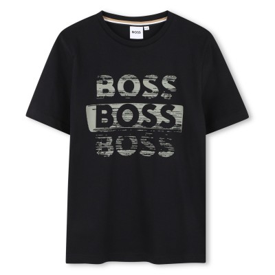 тениска,детски,облекла,boss,boss,fancy,logo,tee,jn61,black