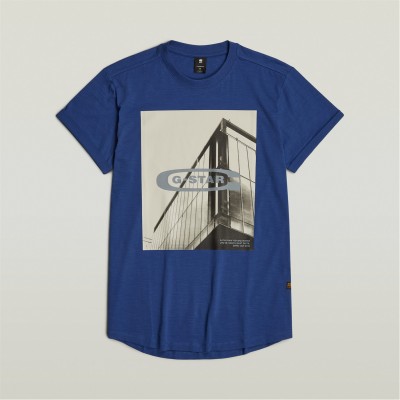 тениска,облекла,на,разпродажба,мъжки,тениски,g,star,hq,old,school,logo,lash,t,shirt,radar,blue