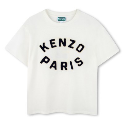 детска,тениска,детски,3/4,панталони,kenzo,unisex,kids',branded,short,sleeve,regular,fit,t,shirt,cream