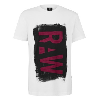тениска,облекла,на,разпродажба,мъжки,тениски,g,star,painted,raw,graphic,t,shirt,white