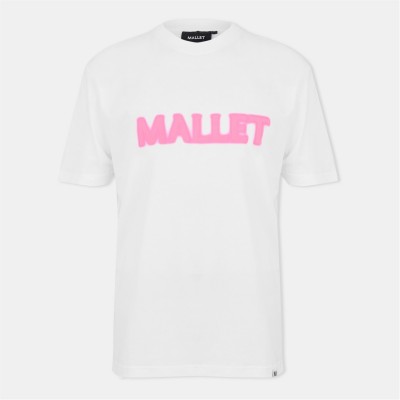 тениска,облекла,на,разпродажба,мъжки,тениски,mallet,men's,spray,regular,fit,t,shirt,white,pink