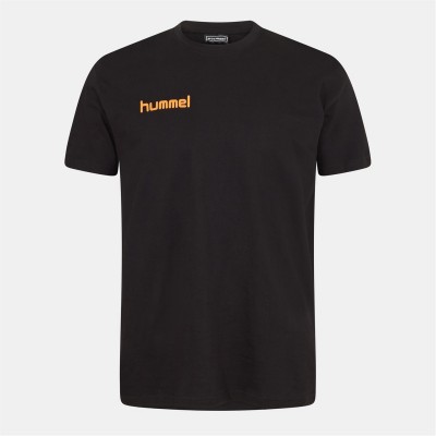 тениска,облекла,на,разпродажба,мъжки,тениски,hummel,go,ctn,tee,ss,sn99,black,orange
