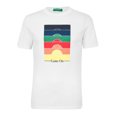 тениска,united,colors,of,benetton,men's,unitedcolors,short,sleeved,print,regular,fit,t,shirt,white