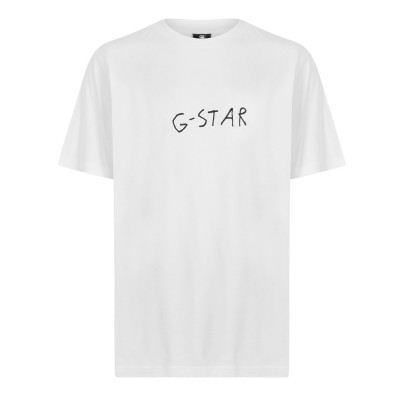 облекла,на,разпродажба,мъжки,тениски,g,star,gstar,back,print,ts,sn99,white