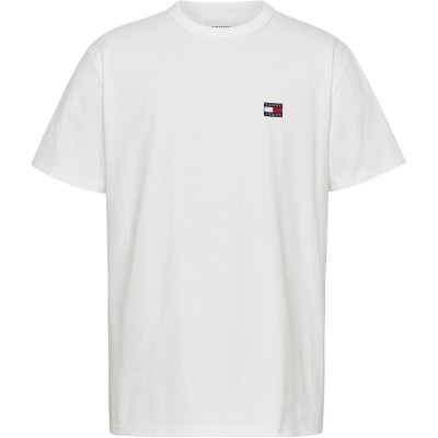 тениска,облекла,на,разпродажба,tommy,jeans,classic,tommy,small,badge,t,shirt,white,ybr